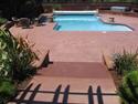 Custom pool patio/pool deck in Mill Valley, Marin County